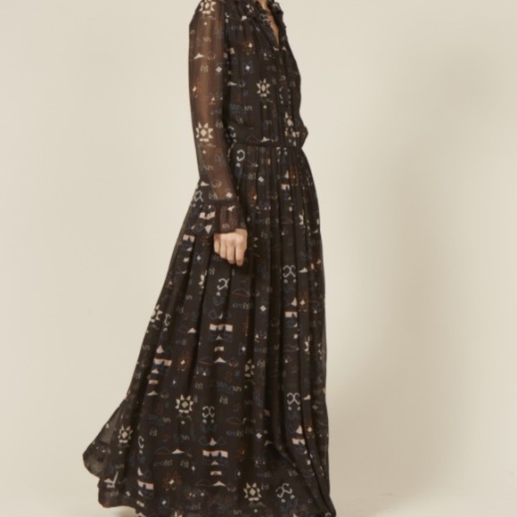 Antik Batik Maxi Long Sleeve Dress - Picture 1 of 2